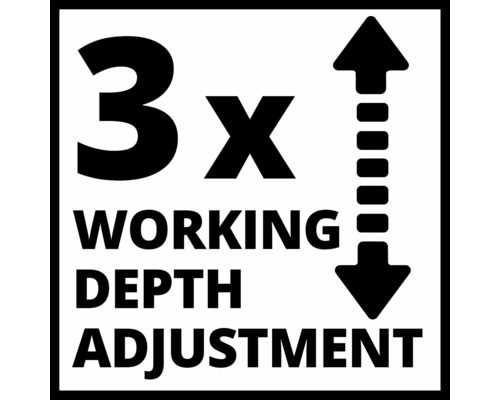 Réglage de la profondeur de travail en 3 étapes