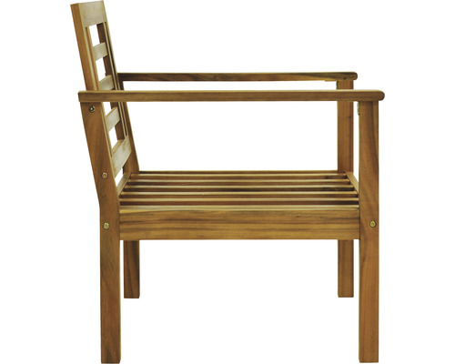 Holzgartenstuhl Seitenansicht