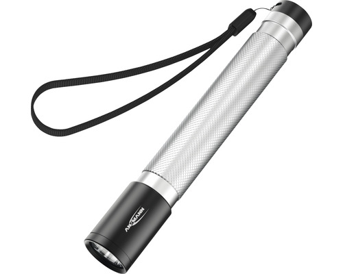 Lampe de poche en métal avec dragonne