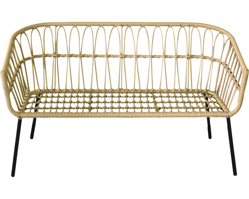 Banc en rotin avec pieds