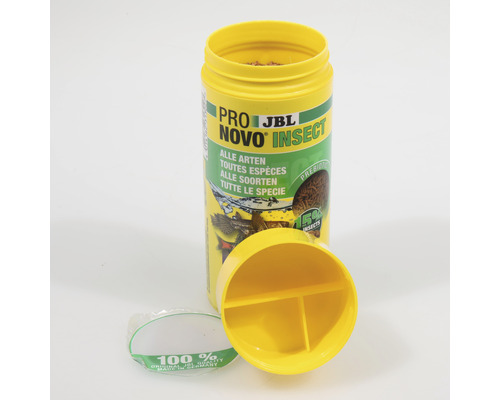 JBL Novo Insect Nourriture pour poissons toutes espèces, boîte ouverte