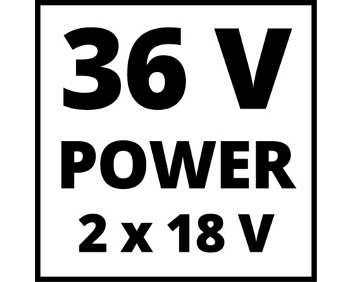 Symbole 36 volts Power 2 fois 18 volts