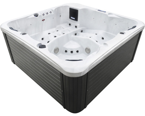 Whirlpool mit mehreren Sitzen und Düsen