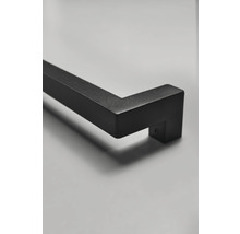 Porte-serviettes noir pour salle de bain