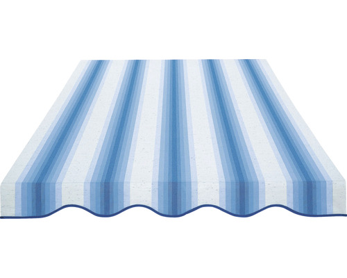 Store rayé bleu et blanc