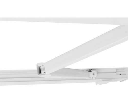 Vue détaillée d''un store banne à bras articulé