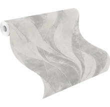 Papier peint intissé 520040 Concrete feuilles gris