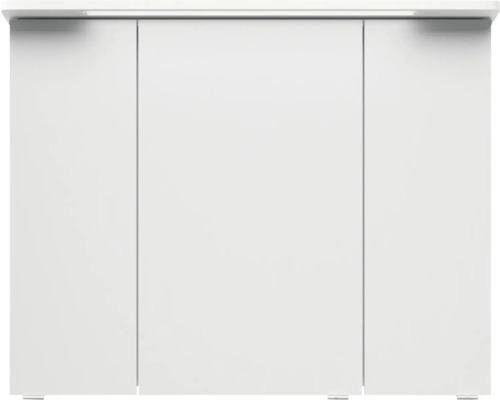 Weißer Waschtischunterschrank mit drei Türen