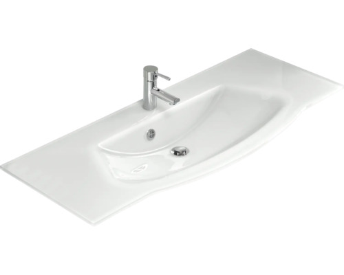 Vasque en céramique avec robinet