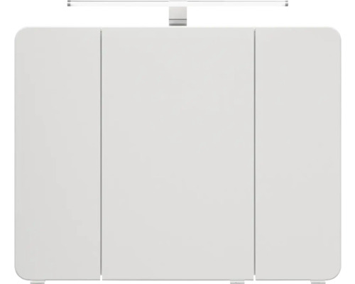 Weißer Spiegelschrank mit Beleuchtung