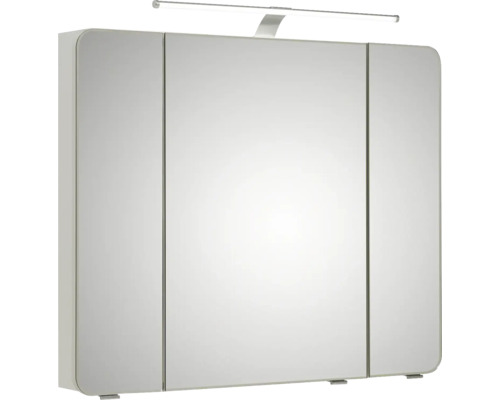 Armoire de toilette avec trois portes et éclairage