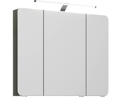 Dreitüriger Spiegelschrank mit Beleuchtung für das Badezimmer