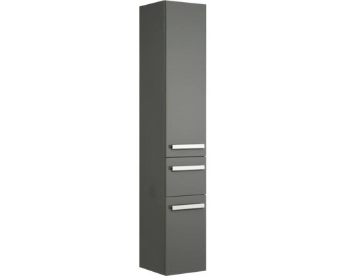 Hochschrank mit drei Schubladen und Metallgriffen