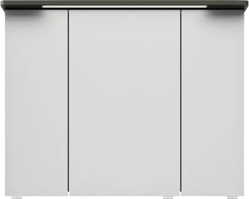 Meuble sous-lavabo moderne avec trois portes et éclairage