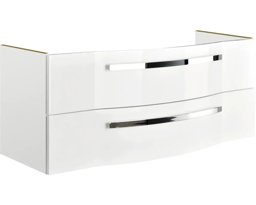 Unterschrank mit zwei Schubladen und Griffen