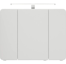 Meuble sous-lavabo blanc avec éclairage