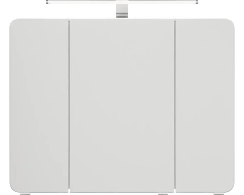 Meuble sous-lavabo blanc avec éclairage