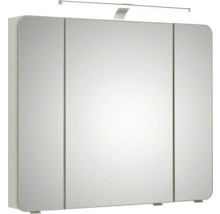 Armoire de toilette avec trois portes et éclairage