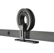 Quincaillerie pour porte coulissante avec roulettes et rail de guidage