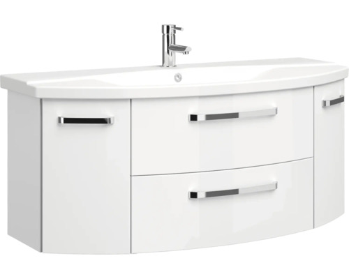 Waschtischunterschrank mit Waschbecken und Armatur