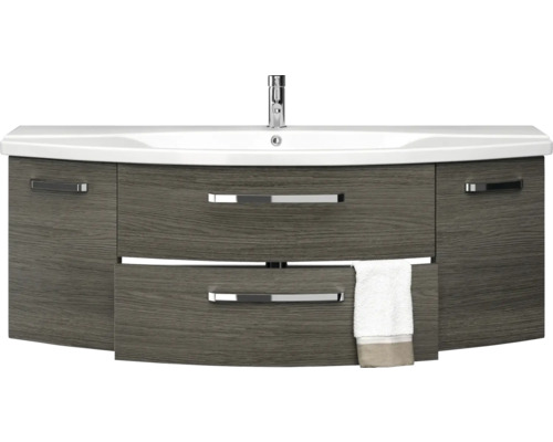 Waschbeckenunterschrank mit zwei Schubladen und Handtuch