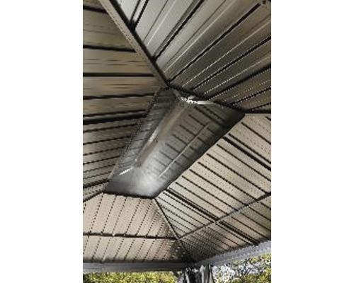 Dachkonstruktion eines Pavillons aus Metall