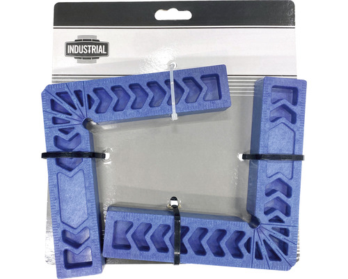 Jeu d''équerres d''angle en plastique dans son emballage