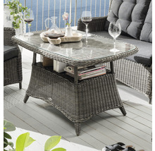 Ensemble lounge Destiny Casa vintage gris set lounge set canapé ensemble de tables