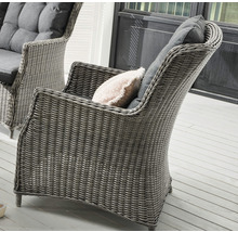 Ensemble lounge Destiny Casa vintage gris set lounge set canapé ensemble de tables