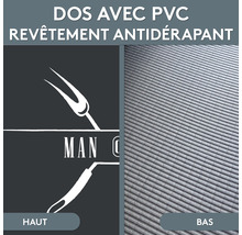 Dos avec PVC et revêtement antidérapant