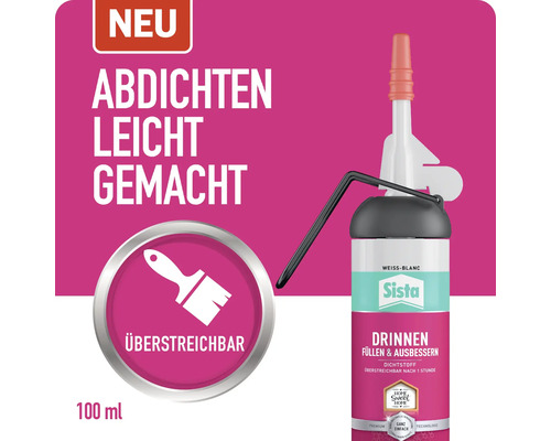 Sista Dichtstoff für den Innenbereich, überstreichbar