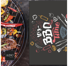 Tapis de barbecue avec aliments et motifs de barbecue