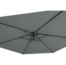 Parasol déporté Soluna parasol Nice Ø 300 cm gris foncé avec pied en croix-thumb-2