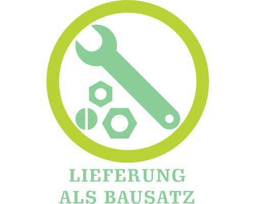 Lieferung als Bausatz Symbol