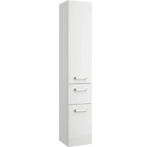 Armoire haute avec une porte et deux tiroirs pour la salle de bain
