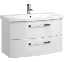 Meuble sous-vasque avec deux tiroirs et vasque à poser