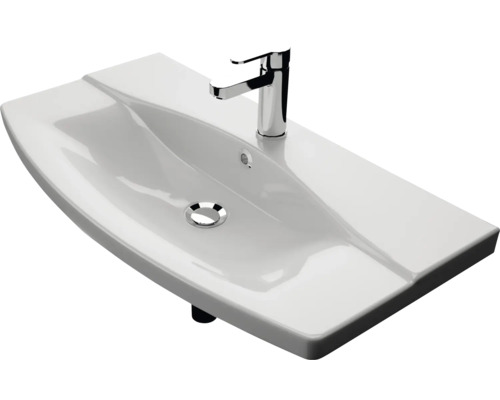 Waschtisch mit Armatur für das Badezimmer