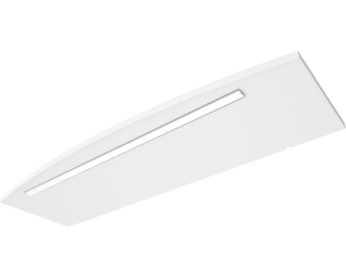 Weisse Deckenleuchte mit geradem LED Lichtband