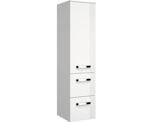 Weisser Hochschrank mit drei Schubladen für das Badezimmer