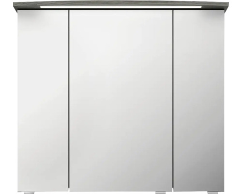 Armoire de toilette à trois portes avec éclairage