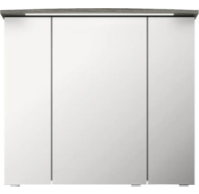 Armoire de toilette à trois portes avec éclairage