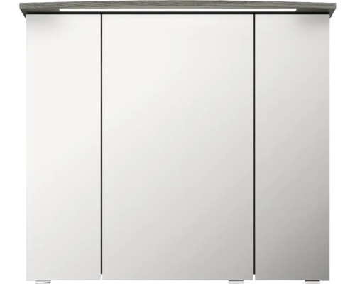 Armoire de toilette à trois portes avec éclairage