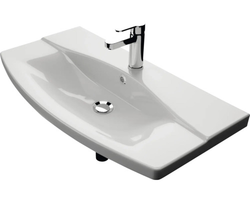 Keramikwaschtisch mit Armatur