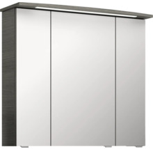 Armoire de toilette à trois portes avec éclairage pour la salle de bains