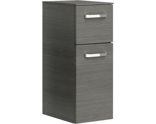 Hochschrank mit zwei Schubladen und Griffen