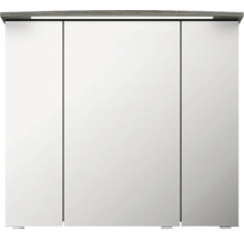 Armoire de toilette à trois portes avec éclairage