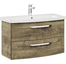 Meuble sous-lavabo avec deux tiroirs et lavabo