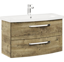 Meuble sous-vasque avec lavabo et deux tiroirs