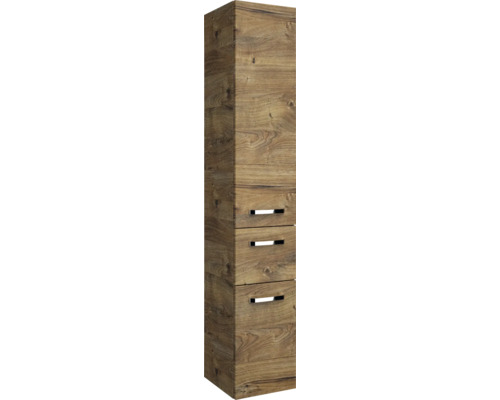 Hochschrank mit drei Schubladen im Holzdesign