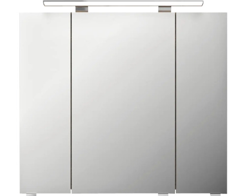 Spiegelschrank mit drei Türen und Beleuchtung